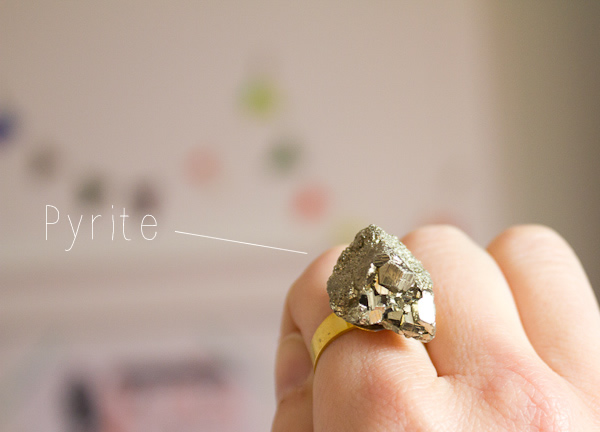 DIY : la bague « Pyrite are girl’s best friend! »