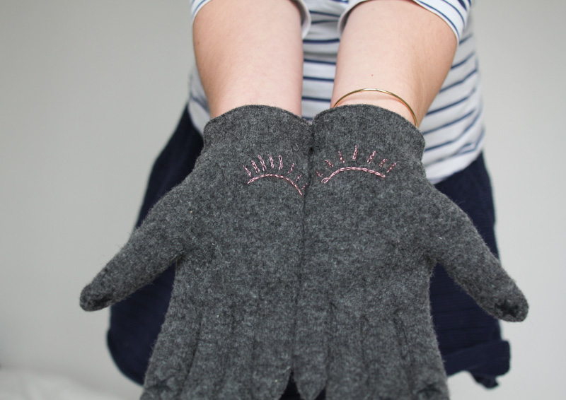 DIY : les gants brodés