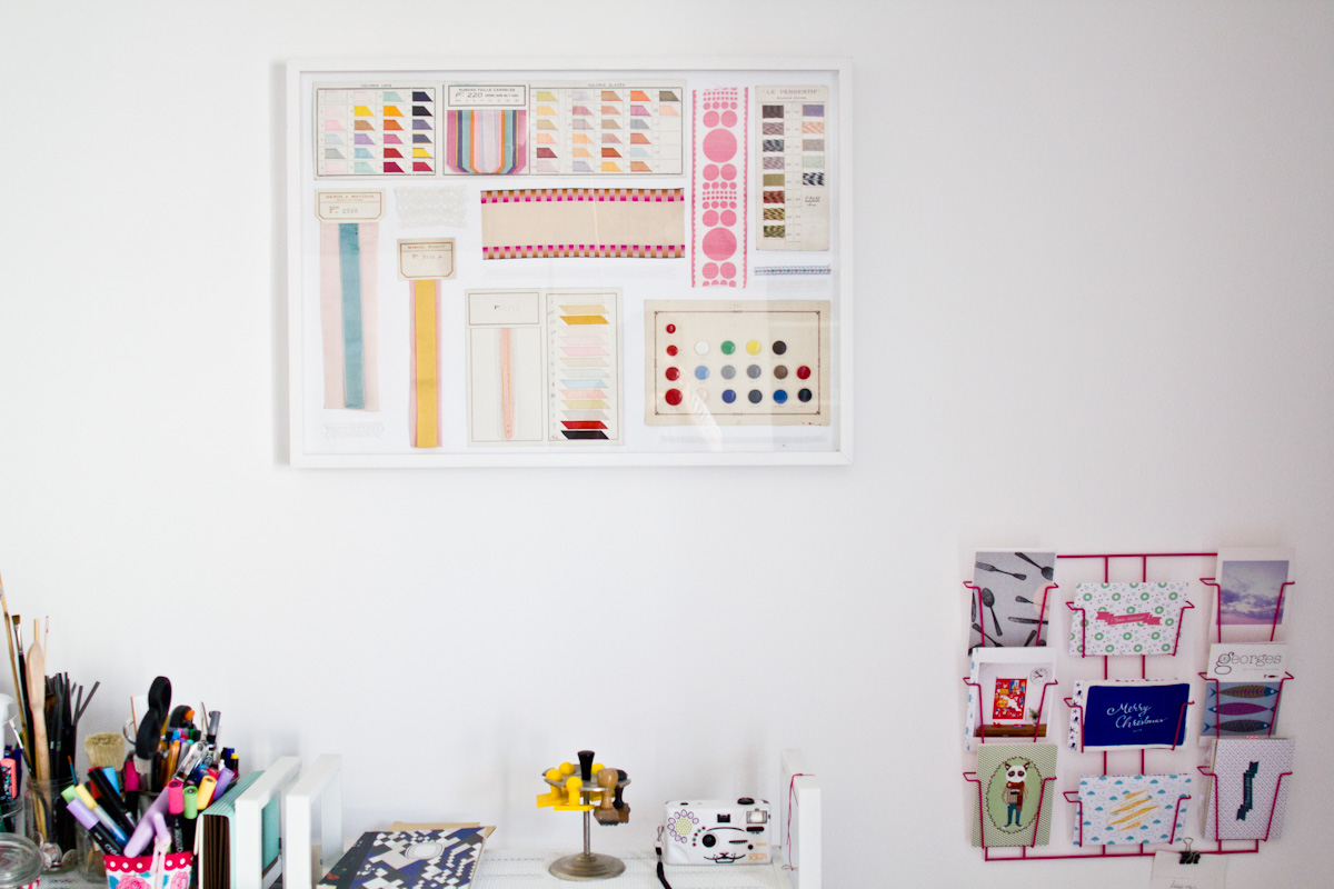 DIY : un tableau en mercerie vintage