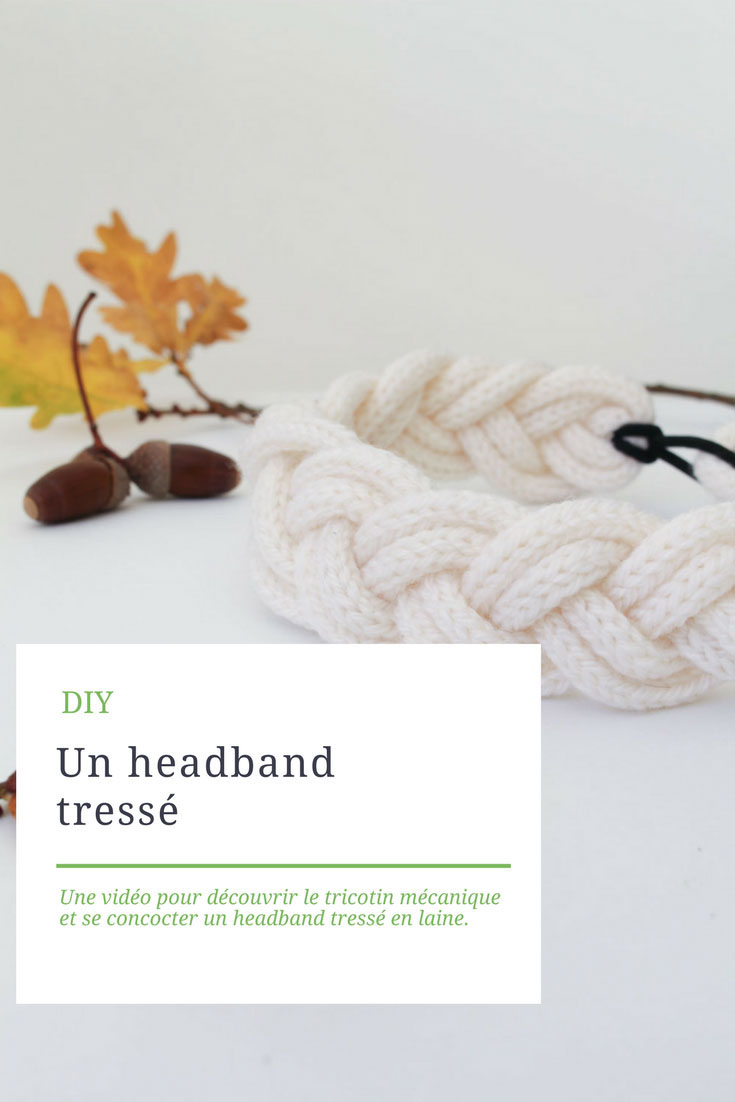 DIY : un headband en tricotin