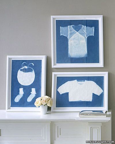 Cyanotype DIY pour la chambre d'enfant