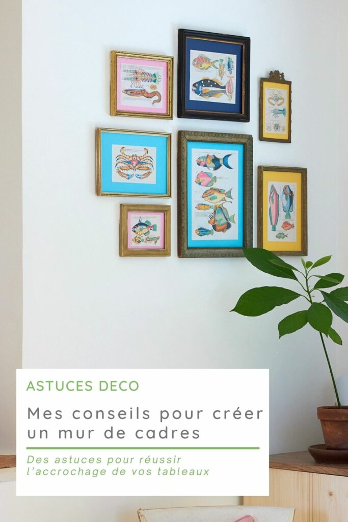 Astuce déco pour créer un mur de cadres