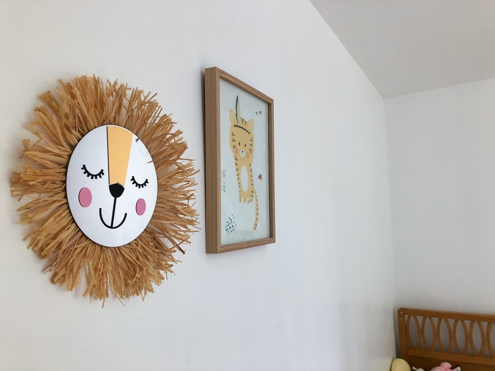 Miroir soleil DIY pour enfant en forme de lion, le roi des animaux